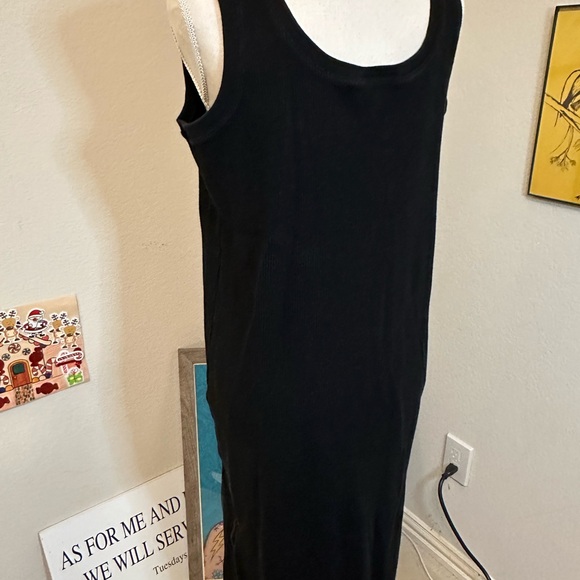 Lauren Ralph Lauren Black Sweater Maxi Tank Dress Size Large - Picture 4 of 7